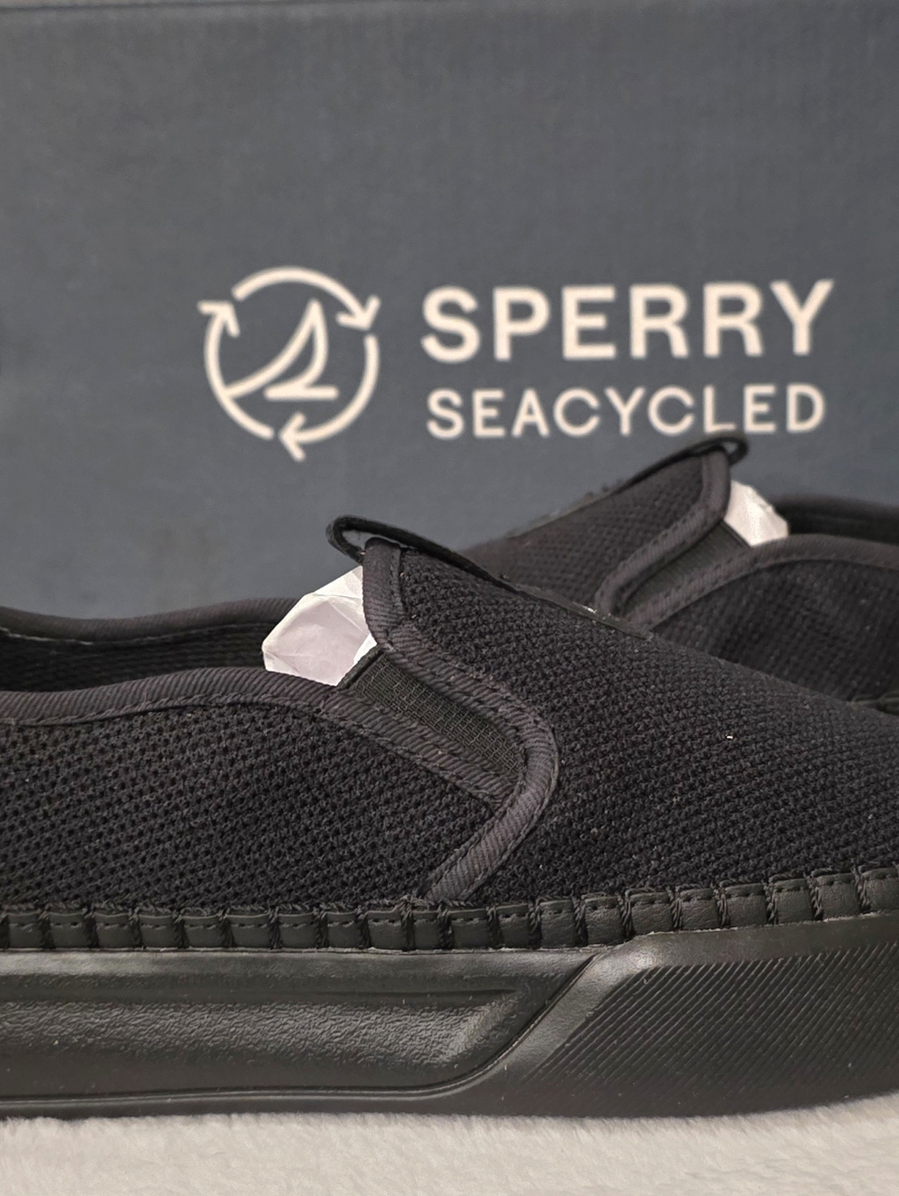 Sperry Black Knit Slip-On Loafer - Picture 8 of 8